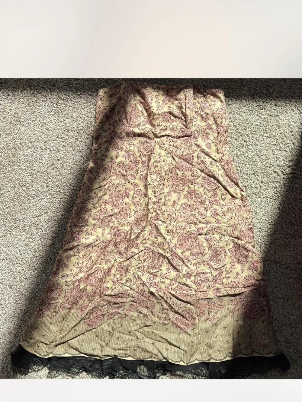 Ideology Cream Dress with Mauve Floral Print
